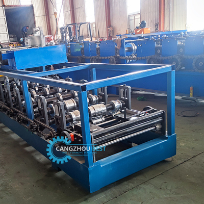 Hydraulisch abgeschnittenes galvanisiertes Stahlprofil Portable Kr18 Standing Seam Roof Roll Forming Machine