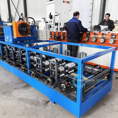 Customzied Portable Kr18 Standing Seam Roof Sheet Roll Forming Machine mit automatischem Nähgerät
