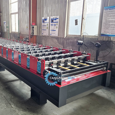 Automatisches Schneiden Hydraulischer Typ Farbstahl IBR Dachblech Rollenformmaschine