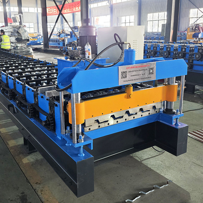 Farbstahl Hochribstahlprofil IBR Trapez-Dachblech-Rollformmaschine