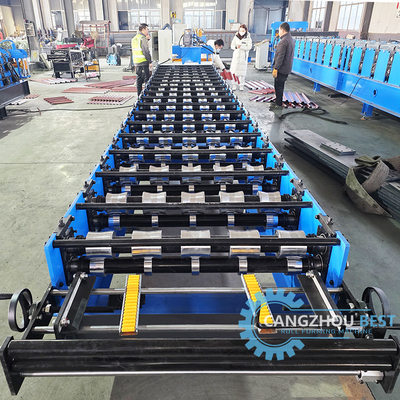 Farbstahl Hochribstahlprofil IBR Trapez-Dachblech-Rollformmaschine