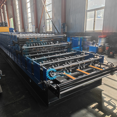 Chile Beliebte Zee-Fliesen-Wellenmaschine Tr4 Drei-Schicht-Dachblech-Rollformmaschine