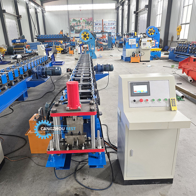 Galvanisiertes Stahl-SPS-Steuerungsregal-Aufrecht-Rack-Walzformmaschine