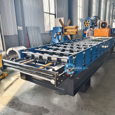 Hydraulische Hochgeschwindigkeits-Metalldachziegel-Rollformmaschine