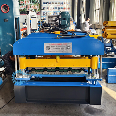 Hydraulische Hochgeschwindigkeits-Metalldachziegel-Rollformmaschine