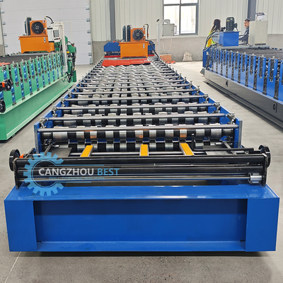 Automatische Dachziegel-Rollformmaschine mit SPS-Steuerung 3KW
