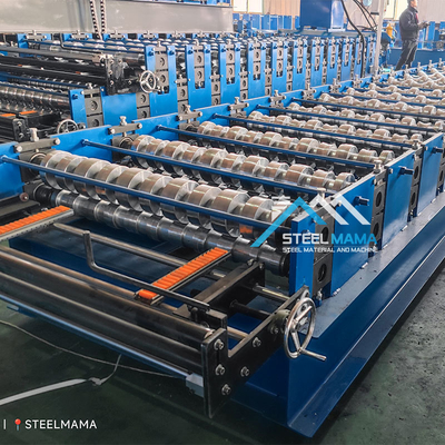 Automatische Dachziegel-Rollformmaschine mit SPS-Steuerung 3KW