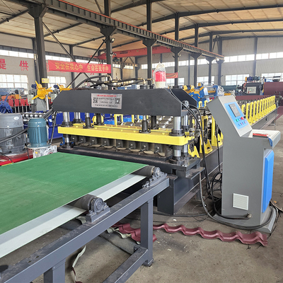 Automatische Farb-Stahl-Dachfliesen-Rollformmaschine