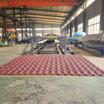 Automatische Farb-Stahl-Dachfliesen-Rollformmaschine