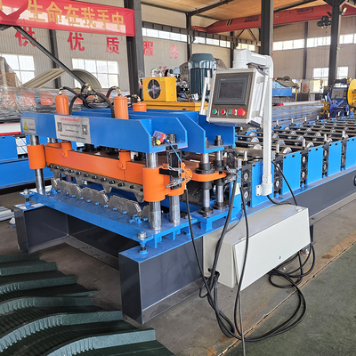 Hydraulische Schneidemaschine TR4 für Dachblech-Rollformmaschine zum Verkauf mit Zusammenfalzen