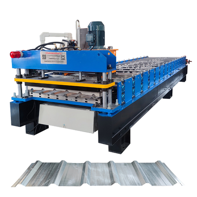 Hochrippenfarbige Stahl-Dachblech-Blech-Kaltwalzformmaschine