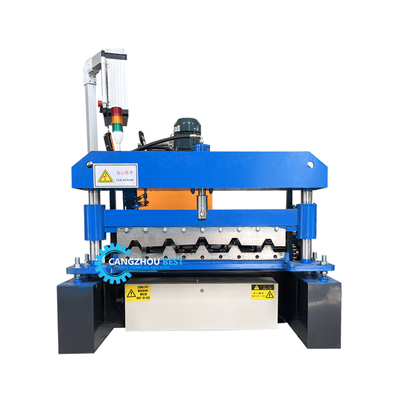 Maschine zur Rollenformung von Dachblechen 0,3-0,8 mm PLC-Steuerung 8-15 m/min