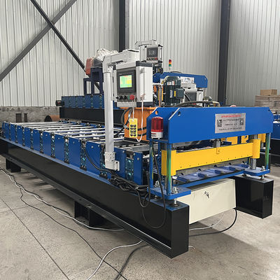 1000 mm breite Dachblech-Rollformmaschine mit 11 Walzstationen und 380V/50HZ/3PHASE Spannung