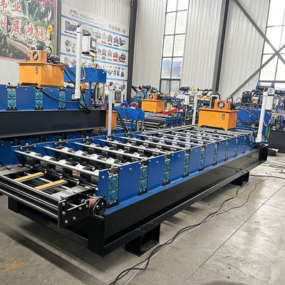 1000 mm breite Dachblech-Rollformmaschine mit 11 Walzstationen und 380V/50HZ/3PHASE Spannung