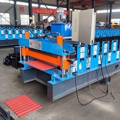 Two profile IBR and corrugated roof in one machine High-speed production, precision cutting machine