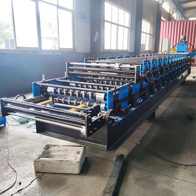 Two profile IBR and corrugated roof in one machine High-speed production, precision cutting machine