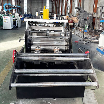 PLC Control Auto Change Size 80-300mm C Purlin Roll Forming Machine 