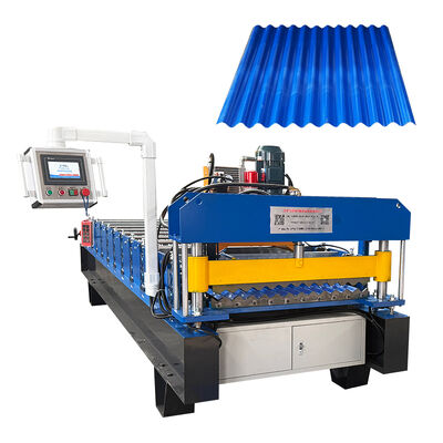 PLC-gesteuerte hydraulische Schneidmaschine zur Formung von Rollen für Welldeckenbleche mit einer Geschwindigkeit von 8-12 m/min