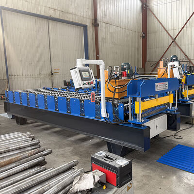 PLC-gesteuerte hydraulische Schneidmaschine zur Formung von Rollen für Welldeckenbleche mit einer Geschwindigkeit von 8-12 m/min