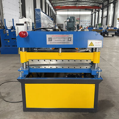 Verzinktes Stahl dünnes Material 0,12 mm Fass gewölbte Dachplatten Rollen Formierung Maschine
