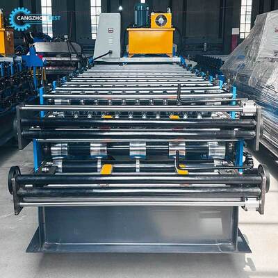 Doppelschicht-Rollformmaschine für Dach- und Wandpaneele Multifunktionale Doppelschicht-Farbstahlformmaschine