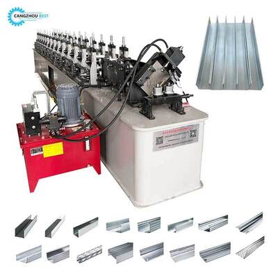Automatic Dual Size U Channel Roll Forming Machine with Fast Size Changing