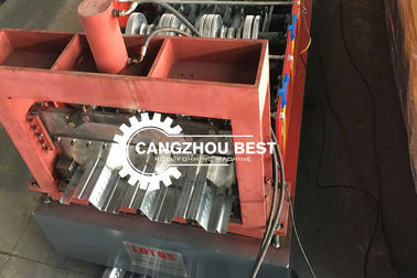 Spulenbreite 1250mm Metall-Stahl-verzinkte Bodendecking-Blatt-Making Roll Forming-Maschine