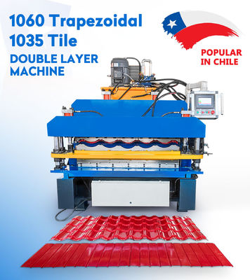 Wand-und Dach-Doppelschicht 	Die Überdachung der Blatt-Rolle, die Maschine 8.5kw bildet, computerisierte