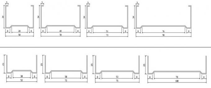 Kalt-gebildete Stahlc-bolzen walzen die Formung der Maschine für Dach-u. Wand-Gestaltungssystem kalt